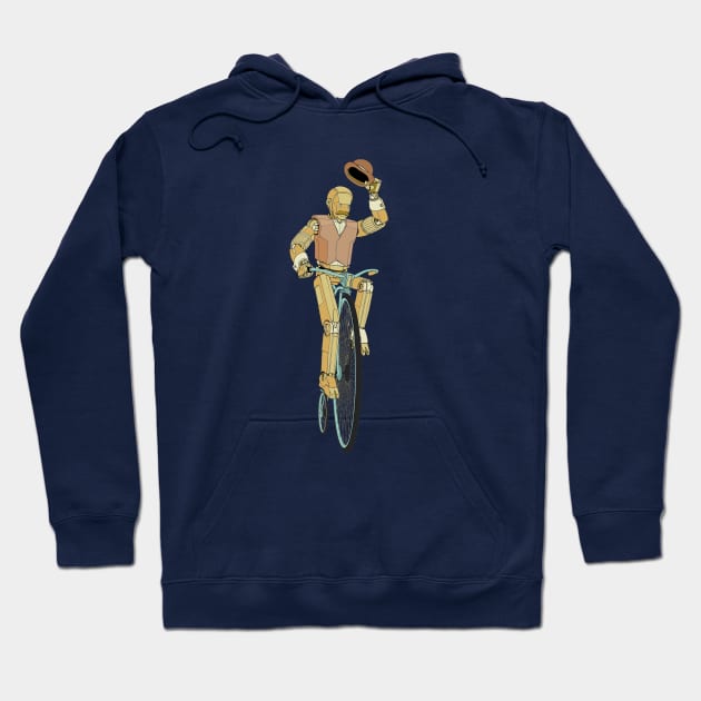 Cycletron steampunk cyclist Hoodie by GorillaBugs